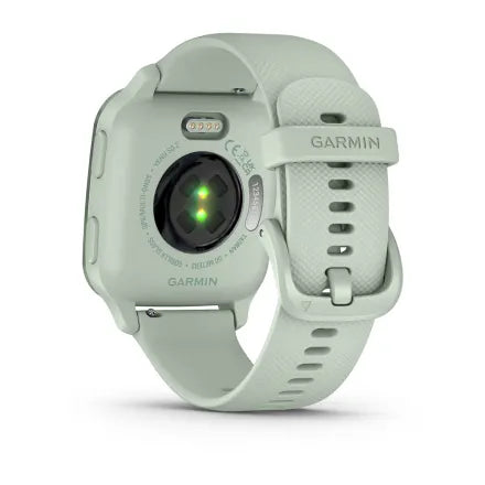 Garmin Venu® Sq 2 - Metallic Mint Aluminum Bezel with Cool Mint Case and Silicone Band